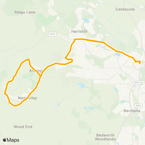Stagecoach Midlands Churchill Way - (Corby) George St Stop A map