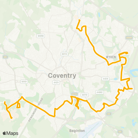 Stagecoach Midlands PS - Northampton Bus Interchange map