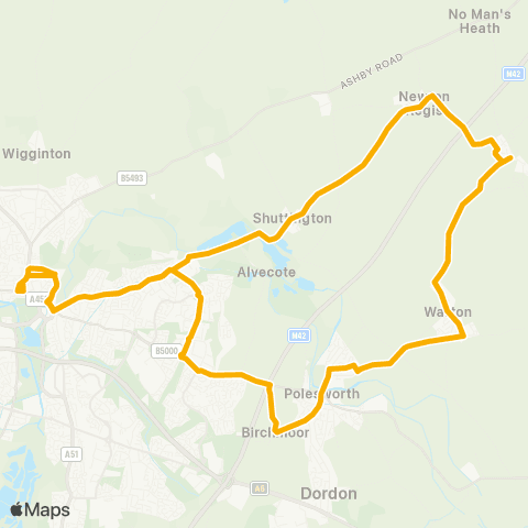 Stagecoach Midlands Corporation St - Bus Garage map