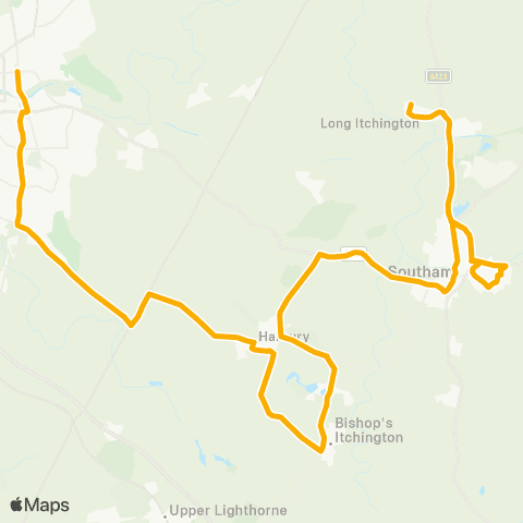 Stagecoach Midlands Tiger Moth Drive - Upper Parade map