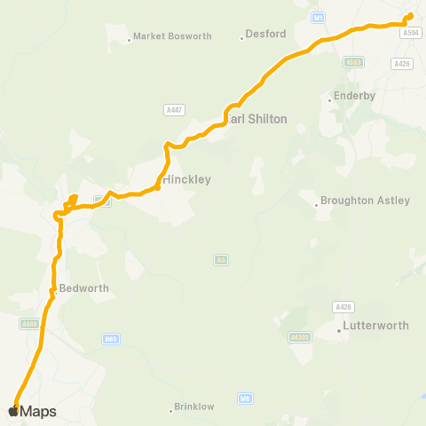 Stagecoach Midlands Sainsbury's - Bus Station map
