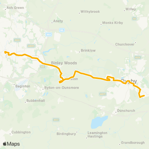 Stagecoach Midlands Clifton Road - Transport Museum map