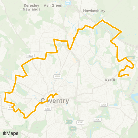 Stagecoach Midlands Bell - Railway Station map