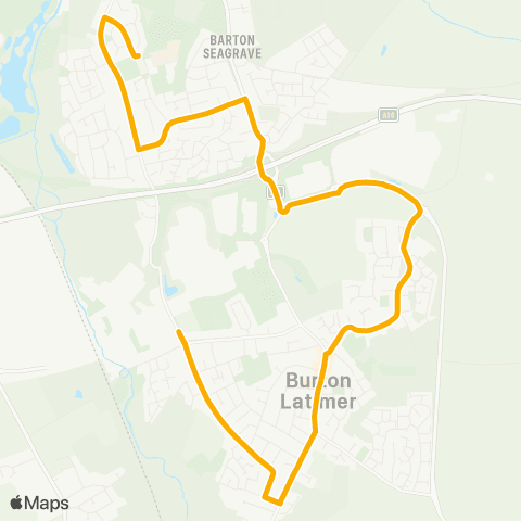 Stagecoach Midlands Station Road - Latimer School Grounds map