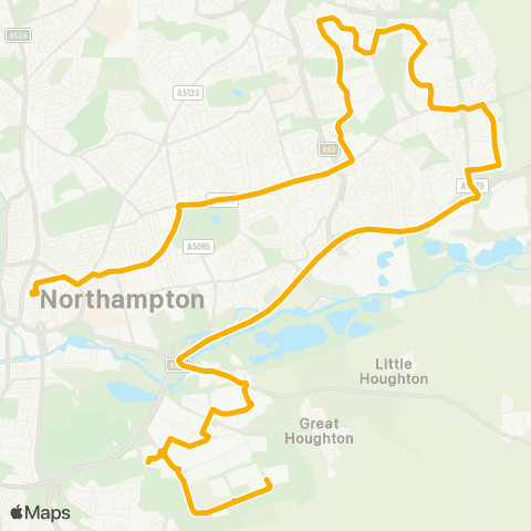 Stagecoach Midlands Northampton Bus Interchange - Asda map