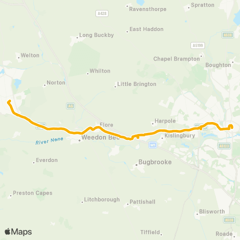 Stagecoach Midlands Northampton Bus Interchange - Bus Sta map