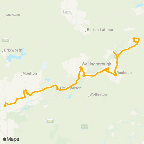 Stagecoach Midlands (Raunds) Bus Shelter - Northampton Bus Interchange map