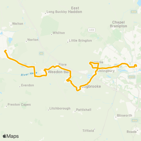 Stagecoach Midlands Bus Sta - Northampton Bus Interchange map