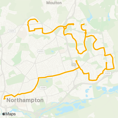 Stagecoach Midlands Northampton Bus Interchange - Boarden Close map