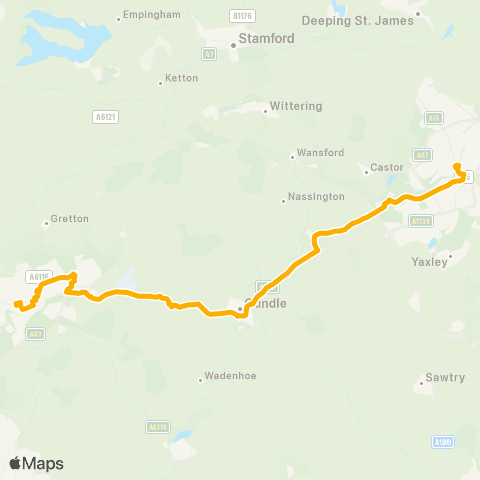 Stagecoach Midlands Queensgate Bus Sta - (Corby) George St Stop A map