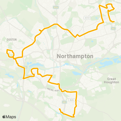 Stagecoach Midlands Marjoram Close - Alexander Court map