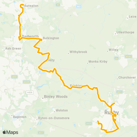 Stagecoach Midlands Bus Station - Bus Shelter map