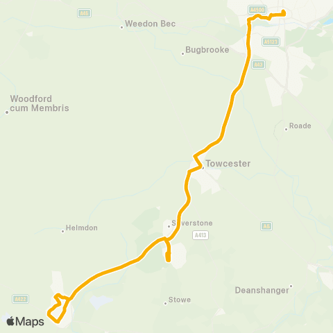 Stagecoach Midlands Northampton Bus Interchange - Northampton Rd map