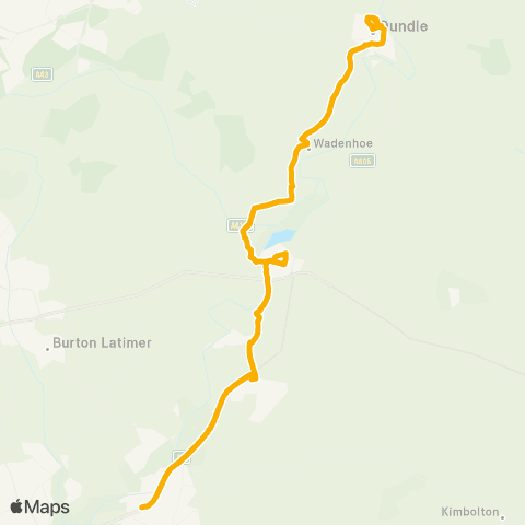 Stagecoach Midlands (Rushden) Rushden Lakes - Old Town Hall map