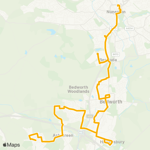 Stagecoach Midlands Bus Station - Beaumont Road map