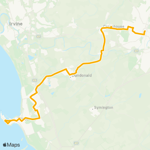 Stagecoach West Scotland Kilmarnock Bus Station - Garden Place map