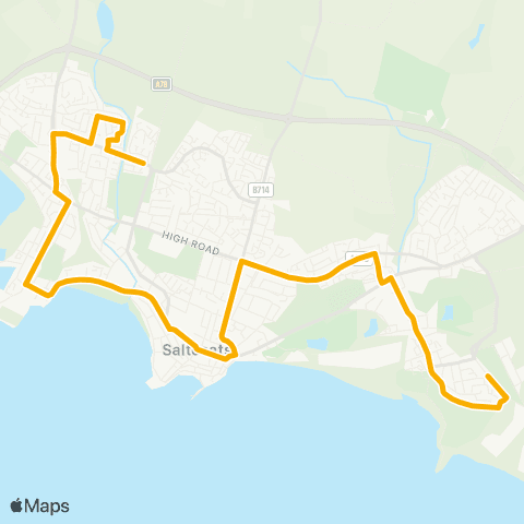 Stagecoach West Scotland Sommerville Drive - Whitlees Court map