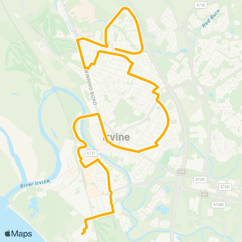 Stagecoach West Scotland Carron Place - Strathmore Park map