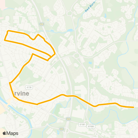 Stagecoach West Scotland Station Brae - Livingstone Terrace map