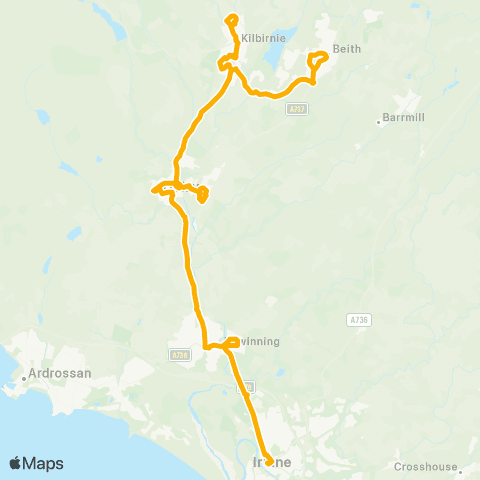 Stagecoach West Scotland Milton Quadrant - Grahamfield Place map
