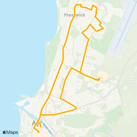 Stagecoach West Scotland Newmarket Street - Fullarton Street map