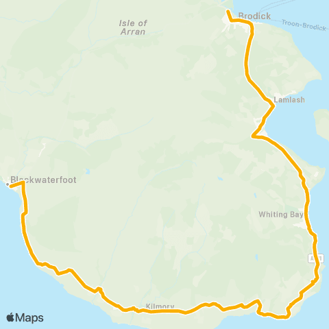 Stagecoach West Scotland Ashdale Way - Auchrannie Spa Resort map