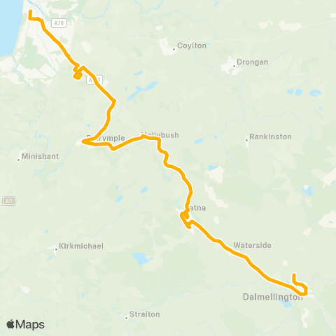 Stagecoach West Scotland Ayr Bus Station - Burnton Turning Circle map