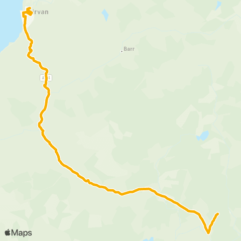 Stagecoach West Scotland Girvan Station - Post Office map