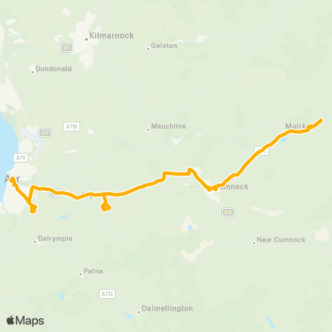 Stagecoach West Scotland Ayr Bus Station - Littlemill Road map