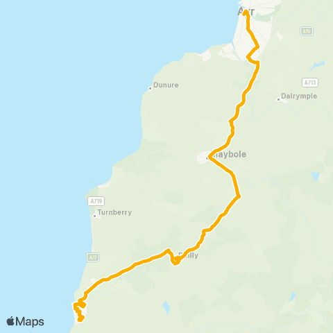 Stagecoach West Scotland Ayr Bus Station - Inglis Way map