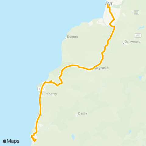 Stagecoach West Scotland Ayr Bus Station - Elder Avenue map