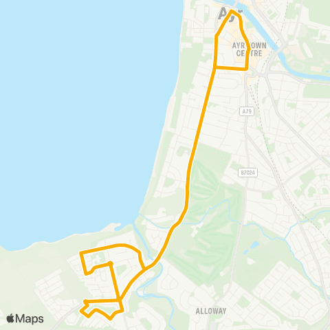 Stagecoach West Scotland Kilmarnock Bus Sta - Jubilee Dr Terminus map