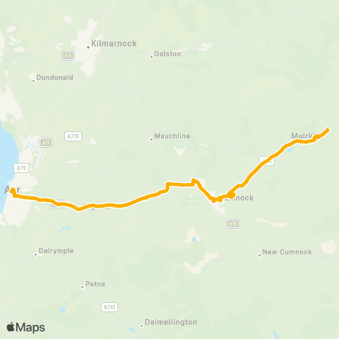 Stagecoach West Scotland Bridge Street - Ayr Bus Station map