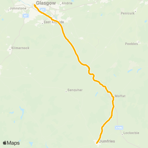 Stagecoach West Scotland Abbey Green - Buchanan Bus Station map