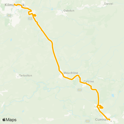 Stagecoach West Scotland Bridge Street - Cumnock Bus Station map