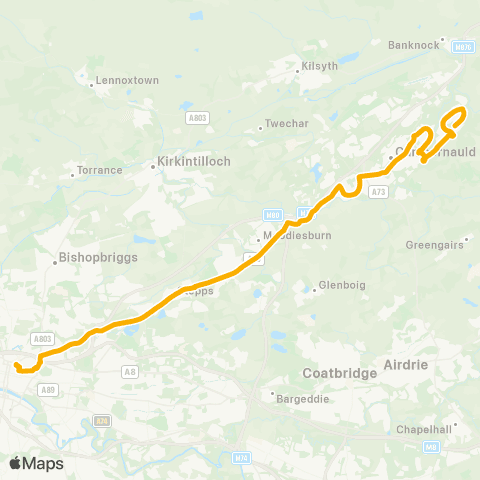 Stagecoach West Scotland Buchanan Bus Station - Oak Road map