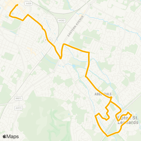 Stagecoach West Clarence Street - Morrisons map
