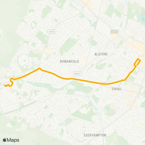 Stagecoach West Promenade - Arle Court Transport Hub map