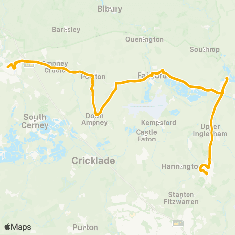 Stagecoach West Swindon Street - The Forum map
