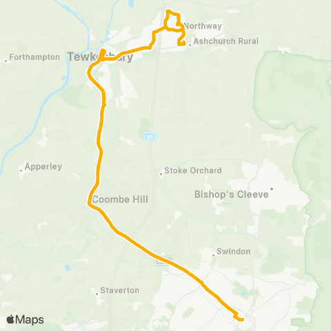 Stagecoach West Westfield Avenue - Clarence Street map