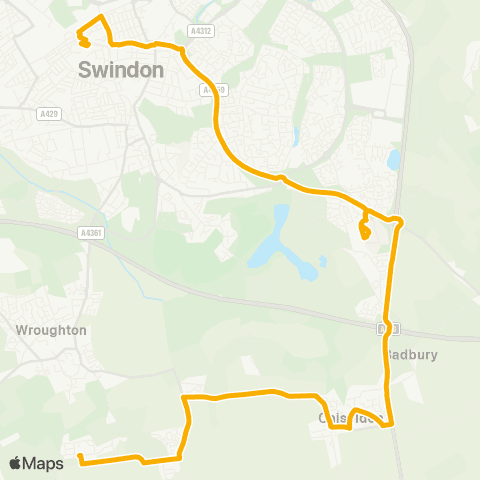Stagecoach West Thorney Park - Fleming Way map