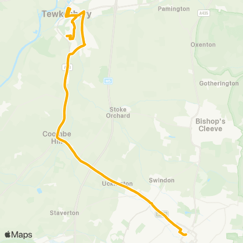 Stagecoach West Clarence Street - Foresters Road map