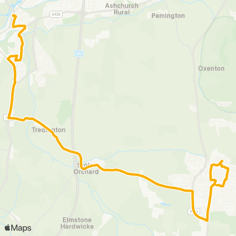 Stagecoach West Boots - Mill Parade map