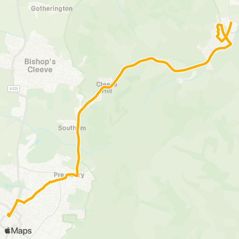 Stagecoach West Primark - Delavale Road map