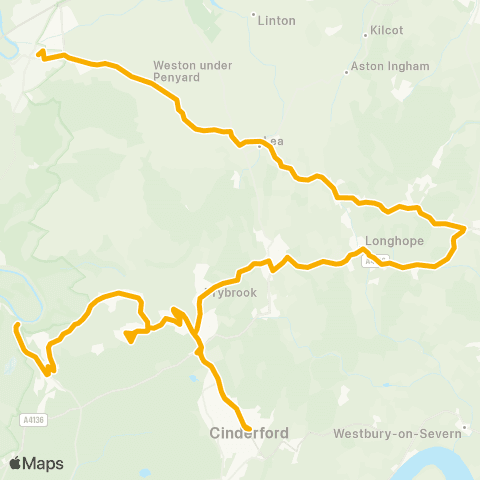 Stagecoach West Cantilupe Road - Bus Station map