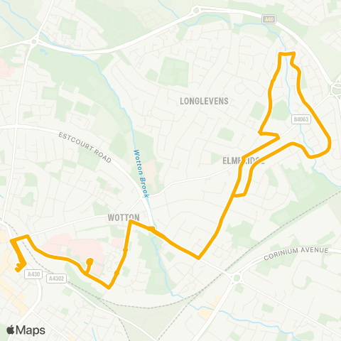 Stagecoach West Transport Hub - Transport Hub Arrival map