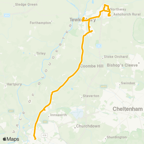 Stagecoach West Westfield Avenue - Transport Hub Arrival map
