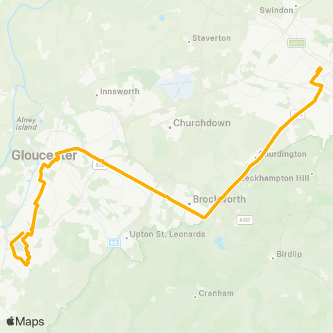 Stagecoach West Silver Close - Promenade map