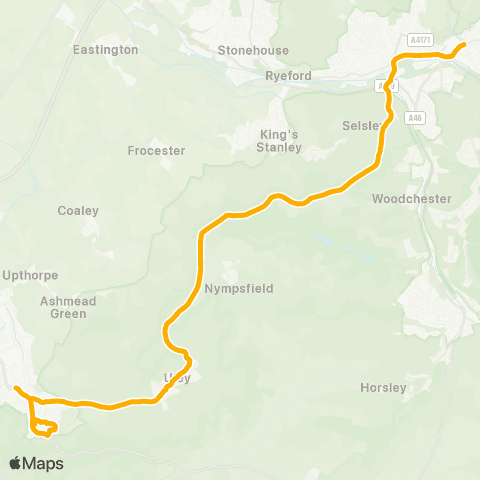Stagecoach West Merrywalks - Sainsbury's map