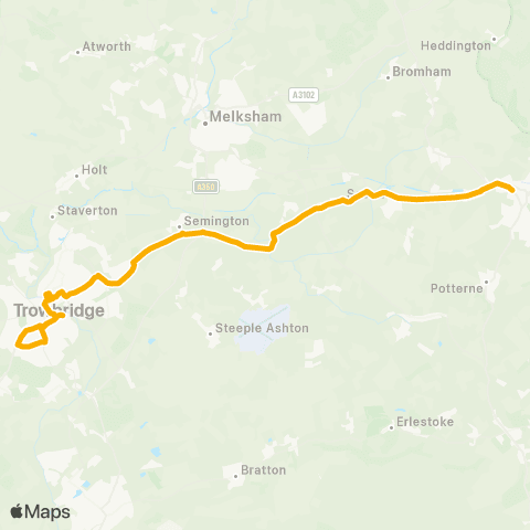 Stagecoach West The Pelican - Tesco map